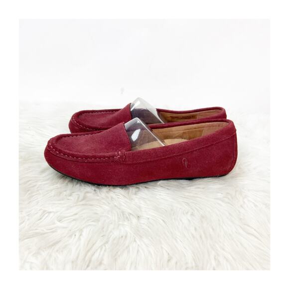 Vionic Red Suede Loafers - Picture 5 of 11